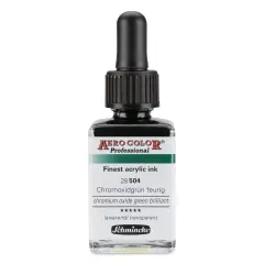 Schmincke Aero Color Professional Airbrush Color - 28 ml, Chromium Oxide Green Brilliant