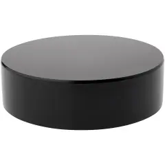 Plymor Black Acrylic Round Cylinder Display Riser, 2" H x 7" D