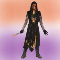 Child Scorched Ghost Face Costume, Inspired by the Dead by Daylight Game