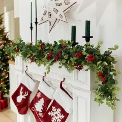 6.3FT Christmas 144 Branch Tips Cedar Garlands