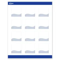 Avery Printable Square Business Cards with Sure Feed Technology, Pre-Printed Colorful Design, Matte White, 2" x 2", Laser & Inkjet Compatible, 120 Total, Great for Branding, Marketing, and Events