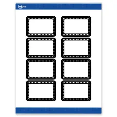 Avery Printable Rectangle Labels, Black and White Polka Dots, 2" x 3", Matte White Rectangle Labels, Permanent, Laser/Inkjet, 80ct, Great for Product Labels