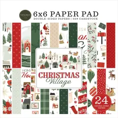 Carta Bella Double-Sided Paper Pad 6"X6"-Christmas Village