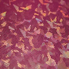 1 Yard Shattered Glass Spandex Fabric for Costumes Dancewear Leggings Activewear Projects (58"/60" )Inches Wide Orange-Coral