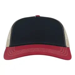 Atlantis Headwear&reg; Sustainable Canvas Ca Navy/Burgundy/Khaki