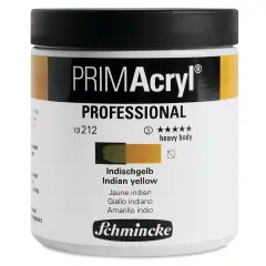 Schmincke Primacryl Professional Acrylic Paint - Indian Yellow, 237 ml Jar