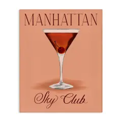 Stupell Industries Manhattan Sky Club Drink Canvas Wall Art Design by Hey Bre! Creative Studio
