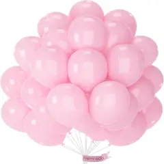 Light Pink Balloons 50 pcs 12 Inch Pastel Baby Pale Pink Latex Balloons
