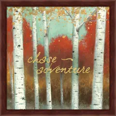 Fall Promenade II by James Wiens 13" x 13" Framed Wall Art