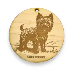 Ornament - Cairn Terrier Raw Wood