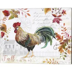 Seasonal Rooster 11 by Jean Plout 20" x 16" Canvas Wall Art
