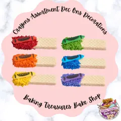 12 Crayons Assortment Dec Ons Decorations