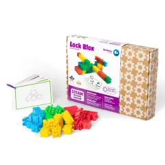 STEAM Lock Blox Building Kit - Steam Learning Building Blocks for Kids - Stem Engineering Building Toy