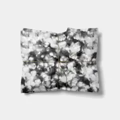 Black and White Bokeh Gift Wrap