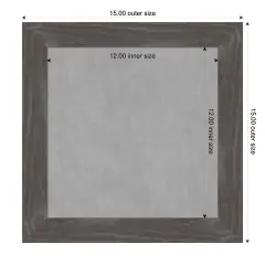 Woodridge Rustic Grey Wood Framed Magnetic Board