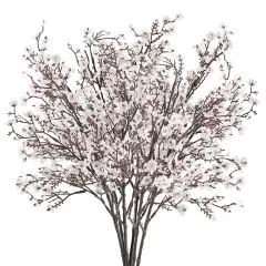 Babys Breath Artificial Flowers 6 Bundles White Fake Silk Flowers Faux Gypsophila Bouquets Real Touch Fake Flowers Bulk for Home Decor DIY Wedding Party Table Centerpieces Decor