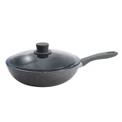 ZWILLING Parma Plus Ceramic 11-inch Aluminum Ceramic Nonstick Wok with Lid