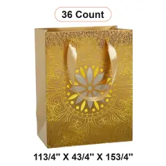 Chic Medallion Euro Totes 11 3/4'' x 4 3/4'' x 15 3/4'' for Retail Displays Gold