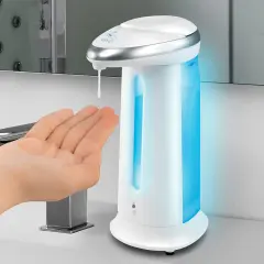 Collections Etc Hands-Free Soap and Hand Sanitizer Automatic Dispenser
