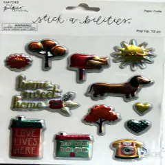 Stick-A-Bilities Home Sweet Home Pop Up Dimensional Stickers