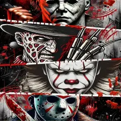 DIY Halloween Diamond Art Kits, 5D Horror Diamond Painting - 11.8x15.8in