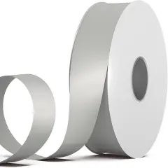 2 Inch Double Face Satin Ribbon Grey, 50Yards Craft Fabric Ribbon for Gift Wrapping, Floral Bouquets, Wedding Decoration