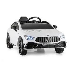 12V Mercedes-Benz AMG CLA 45 Kids Ride-On Car with Remote Control & LED Lights White