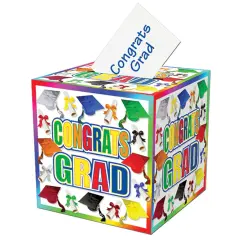 6 Pack Bulk Graduation Party Card Box- Multicolor