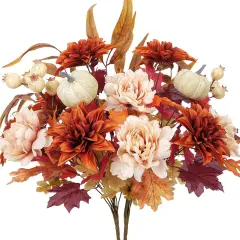 2 Bundles Fall Mixed Bush Flowers (19.29")