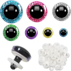 52pcs Glitter Safety Eyes - 12mm to 30mm