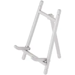 Bard's Satin Silver-toned Metal Easel, 5" H x 3.375" W x 3.5" D