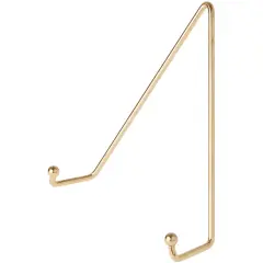 Bard's Shiny Gold-toned Wall Mountable Plate Hanger, 7.5" H x 6.25" W x 2.25" D (For Plates 8" - 10")
