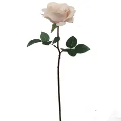 2 PIECES- 27&rdquo; Real Touch Pink Rose 4&rdquo; Bloom &ndash; Lifelike Faux Flower for Weddings, Bouquets & Home Decor