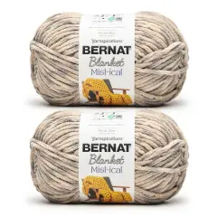 Bernat Blanket Mist-Ical Yarn 24 Pack-Gray Cloud