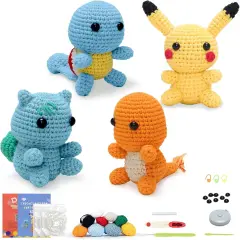 4 PCS Cute Animals Crochet Kits