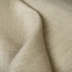 1 Yard Natural Pre Shrunk Pure Linen Fabric, Midweight Solid 60 Inches Wide