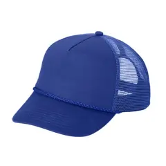Port Authority&reg; 5 Panel Snapback Cap, Structured Mid Profile Hat with Dyed to Match Braid Royal