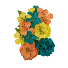 Majestic Collection Flowers - Radiate Smiles - 16 Pcs, 1"-2.5"