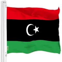 G128 Libya Libyan Flag | 3x5 Ft | LiteWeave Pro Series Printed 150D Polyester | Country Flag, Indoor/Outdoor, Vibrant Colors, Brass Grommets