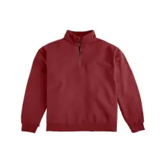 ComfortWash by Hanes&reg; Quarter Zip Sweatshirt CAYENNE