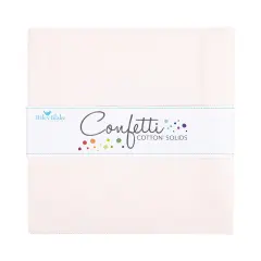 Confetti Cotton 10" Square Pack (Layer Cake / 10" Stacker) in Champagne Pink byfor Riley Blake (10-120-CHAMPAGNE-42)