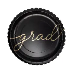 Grad Script Paper Plate | Graduation Party & Celebration Plate