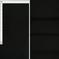 Soft Solid 4&times;2 Yummy Rib Knit Stretch Fabric, 87% Polyester 13% Spandex, 58/60&Prime; Wide BLACK