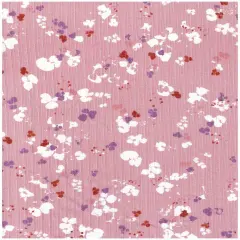 Soft Stretchy 8x3 Rib Knit Fabric with Animal Print, Polyester Spandex Blend 58/60" Wide ROSE
