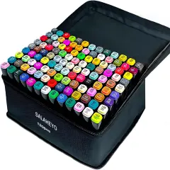 120 Colors Alcohol Markers with Base Art Drawing Markers Set