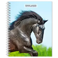 Horse Lovers | 2026 6x7.75 Inch Spiral-Bound Wire-O Weekly Engagement Planner Calendar | New Full-Color Image Every Week