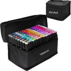 120P Alcohol Markers Brush Dual Tip Sketch Marker