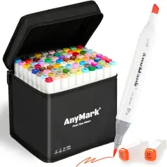 80+1 Colors Dual Tip Brush & Chisel Alcohol-Based Art Markers