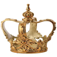 11" Resin Royal Court Crown &ndash; Elegant Christmas Decoration