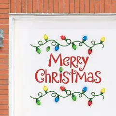 Collections Etc Holiday Merry Christmas String Lights Garage Magnet